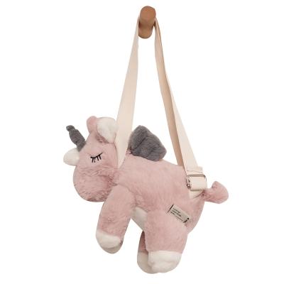 China Other New New Unicorn Kid Satchel Pink Plush Backpack Cartoon Cute Animal Bag For Girls Birthday Gift for sale