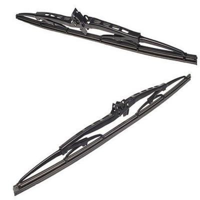 China Windshield wiper blade metal frame steel and spring natural rubber on sale car metal frame windshield wiper blades wholesale for sale