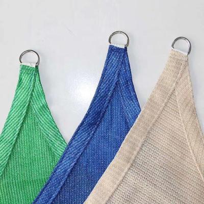 China Outdoor Area Sun Shade Outdoor Sail Triangle Tent Fabric Patio Awning Cover / Sun Sail Shade for sale