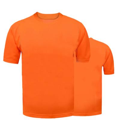 China Custom Wholesale Cheap Fluorescent Orange Reflective T-shirt Workwear Cheap Safety Custom for sale