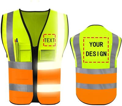 China 2021 Custom Hot Selling Force Safety Vest Multicolor Security Hi Running Multicolor Reflective Vest for sale