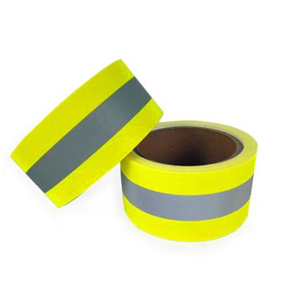 China Hi Vis Fire Retardant Reflective Caution Elastic Rim Tape With Cotton Or Aramid Fabric For Safety Clothing for sale