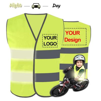 China High Visibility Kids Hi Strength Vest Custom Made Kids High Quality Safety Vest Safety Vest for sale