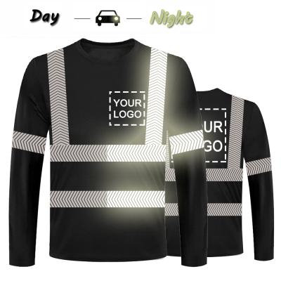 China 100% Reflective Polyester Reflective T-shirt Top Safety Clothing for sale