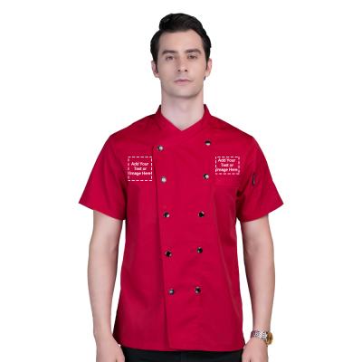 China Chef Uniform High Quality Competitive Unisex Chef Coat Chef Jacket Uniforms Waiter Working Waitress Uniform for sale