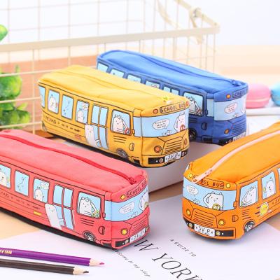 China Transparent Cartoon Pen Bag Large Capacity Students Stationery SN003 for sale