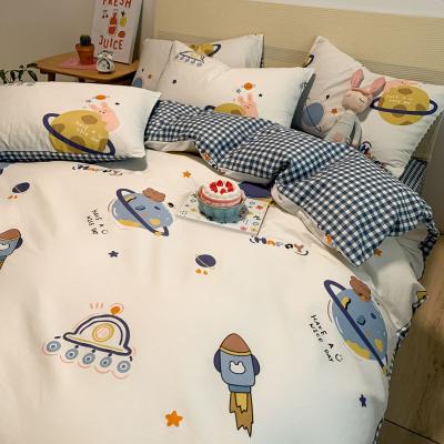 China 2021 INS Hot Sales Fashion Cartoon Children 3pcs Cotton Quilt Cover HH023 for sale