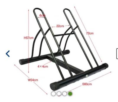 China Steel bicycle accessories, bike rack with 2 bike simetu Bike Parking Stand for sale