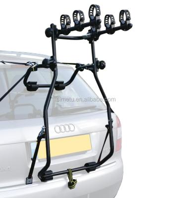 China Steel Bike Vehicle Rack 3 Bike Carrier Back Mounted Car Bicycle Carrier for sale