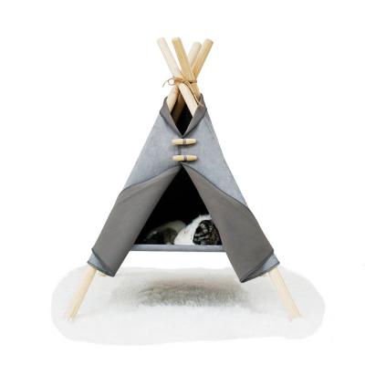 China Dropshipping Viable Outdoor Camping Puppy Kitten Tent Pet Teepee For Portable Dogs and Cats for sale