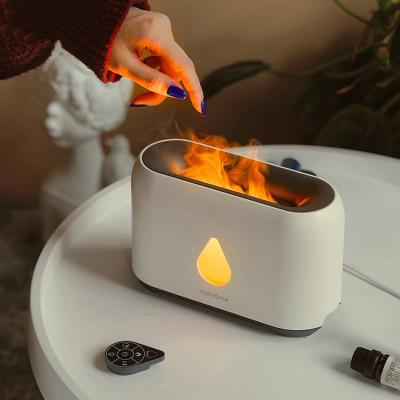 China Household Dropshipping 2022 New Arrivals Mini Remote Control Flame Diffuser Air Humidifier for sale