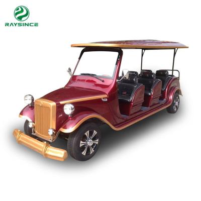 China Electric Tourist Sightseeing Bus with 8 Seats/72V Battery Operated Classic Car for Tourist Area for sale