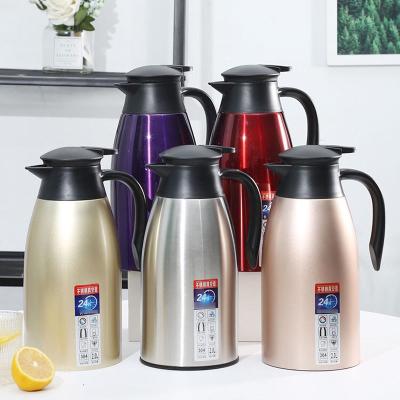 China Metal Water Bottle Stainless Steel Vacuum Flask Coffee Pot Viable Vacuum Flask for sale