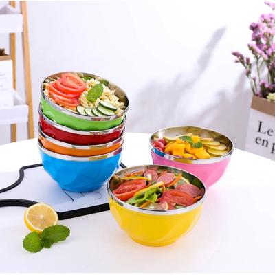 China Sustainable Colorful Salad Mixing Bowl Set Kitchen Bowl Kids Bowl for sale