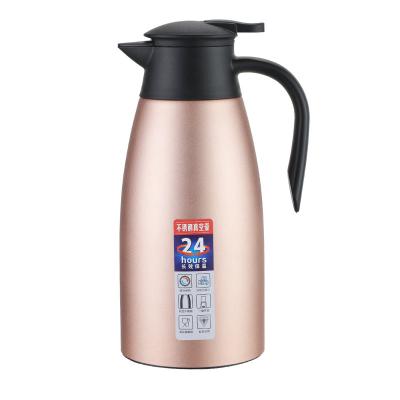 China Double Wall Sustainable Vacuum Flask Insulated Hot Water Vacuum Flask Metal Water Flask for sale