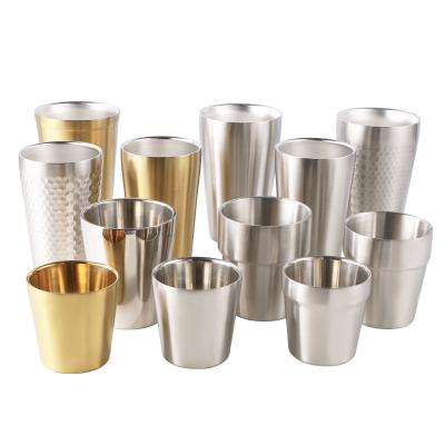 China Durable Double Wall Metal Cup Stainless Steel Mug Travel Coffee Mug Steel Mug for sale