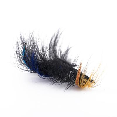 China Long Natural Private Label Colored Lashes 3D 5D Full Strip Fluffy Mink Eyelash Wholesale Dramatic Colored Lashes for sale