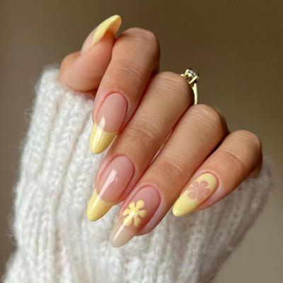 China Easy Use Wholesales Press On Nails Artificial Nails For Women Summer Full Cover Colorful Designed Acrylic Fake Press On Nails for sale