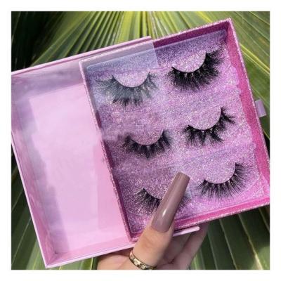 China Long Fluffy Private Label Wholesale Natural 25MM 3D Mink Lashes False Eyelashes Lashes Sellers 25MM Mink Eyelash Natural Mink Eye for sale