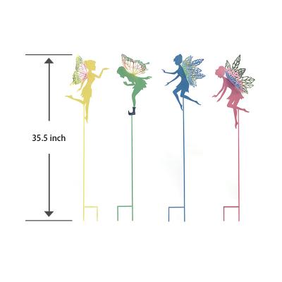 China Large Capacity Metal Fairy Garden Stakes Spring Plant Flower Stake Decorative Indoor Outdoor Garden Decor for sale