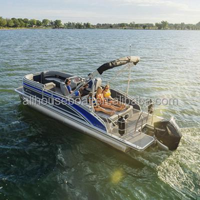 China Family Entertainment Allhouse 21ft Party Floating Pontoon Inflatable Aluminum Boat Made in China for sale