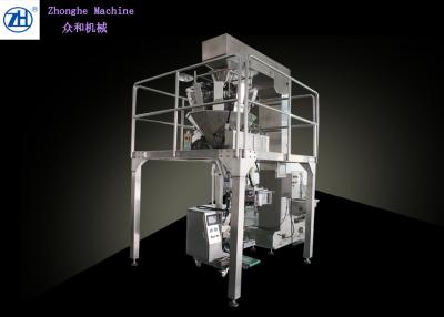 China Peanuts / Beans Auto Weighing Packing Machine 380v 10-1000g Fill Volume for sale