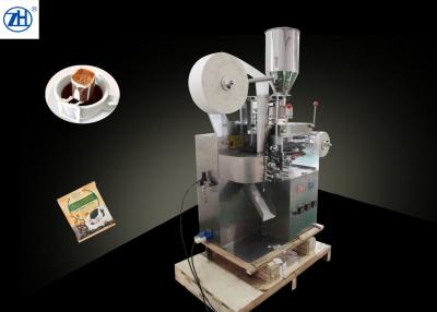 China Máquina de empacotamento do saco de café do gotejamento da orelha do cair com sistema de alimentação do copo volumétrico à venda