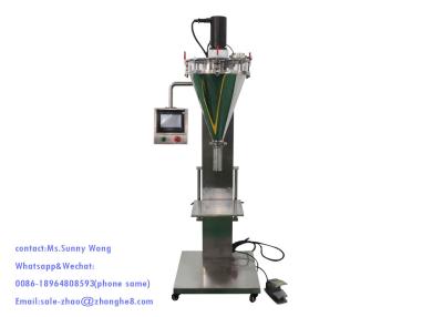 China Semi Automatic Powder Filling Machine for Filling powder into premade bags or bottles for sale