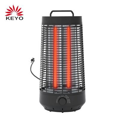 China Tip-over KEYO 1200w Protection Halogen IPX4 Indoor Outdoor Waterproof Standing Infrared Deck Patio Electric Heaters for sale