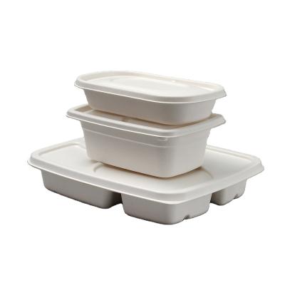 China Modern Wholesale Disposable 100% Biodegradable Sugarcane Bagasse Food Grade Food Container Food Bowl for sale