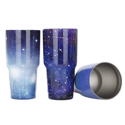 China PORTABLE Starry Sky Style 30oz 900ml Water Cup With Lid Custom Logo Double Wall Stainless Steel Water Cup for sale