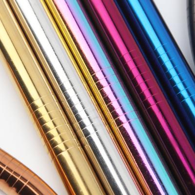 China 304 stainless steel metal bubble boba eta straws 12mm viable reusable drinking straw for sale