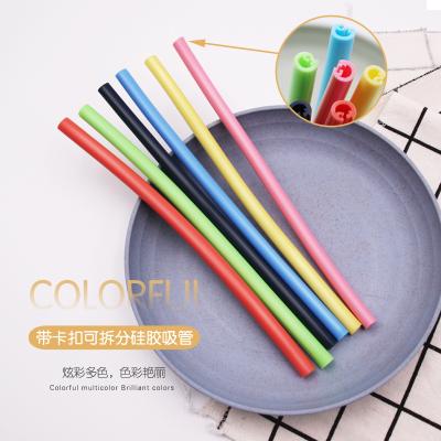 China Silicone Reusable Elegant Viable Straw Bracelet Drink Straws Resealable for sale