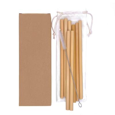 China Daily Life Vietnam Wholesale Natural Fiber Straw Biodegradable Reusable Drinking Organic Bamboo Set for sale