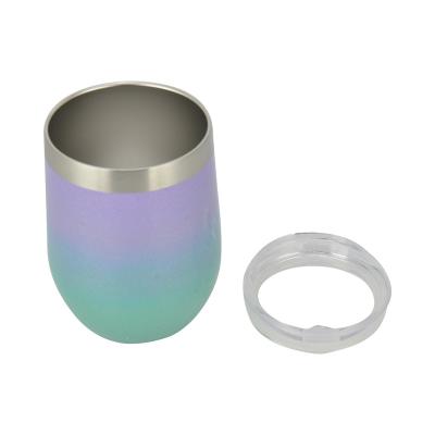 China PORTABLE Custom Stored Insulated Sublimation Tumbler Double Wall Stainless Steel Vacuum Flask Wine Mugs for sale