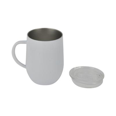 China Wholesale Price 16oz Double Wall Coffee Mug PORTABLE Metal Stainless Steel Wine Mug for sale