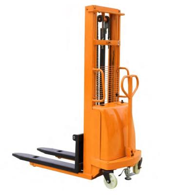 China Hotels Semi-Electric Pallet Stacker Self Lift For Warehouse Forklift 1Ton, 1.5ton, 2.0Ton for sale