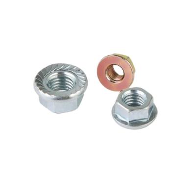 China DIN6923 General Industry Hex Flange Nut With Or Without Serration Under Head for sale