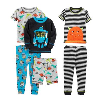 China New Arrival Kids Boy Thermal Sleepwear Cartoon Customized Color Sleepwear Boys Kids Children Pajamas for sale