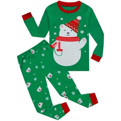 China Color Kids Boys Pajamas Cotton Sleepwear Thermal Breathable Thermal Christmas Pajamas Customized Pajamas for sale