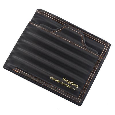 China Factory Direct Selling Waterproof High Quality Men's Wallet Multifunctional Card Holder Small Soft Leather Small Clip Slim Purse for sale