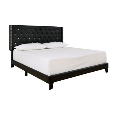 China Pinzhi Modern Foldable Home Style Queen Size Nail Balance Tufted Platform Bed For Bedrooms for sale