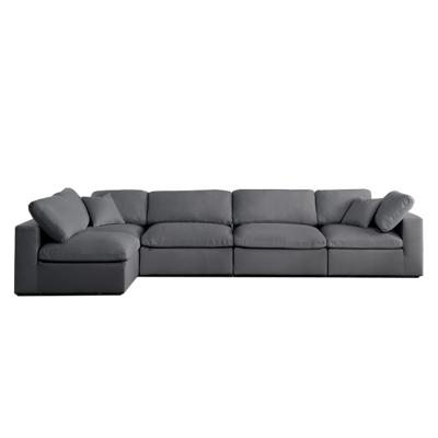 China Sectional Lounge Sofa Set Upholstered Lounge Modular Classic Design Lounge Chair U Shape Cloud Sofa for sale