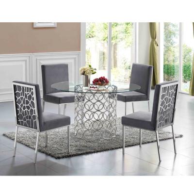 China (Others) Wholesale Adjustable Dining Room Furniture Chair Dining Kitchen With Upholstered Velvet Fabric for sale