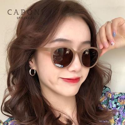 China Fashion 2020 New Retro TR Sunglasses Ultralight Round Frame CAPONI Sun Glasses Women Sunglasses Unisex Polarized Brand Designer Shades for sale