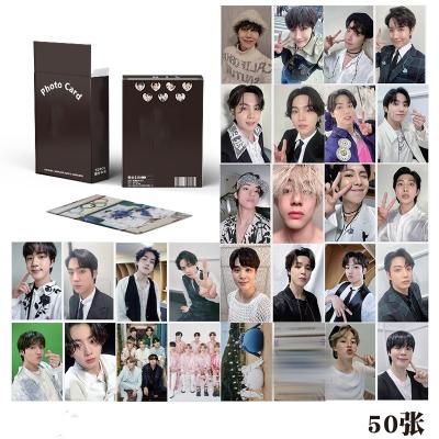 China Korea KPOP 50pcs/box Bangtan Boys Photocard Lomo Laser Card Photo Card for sale