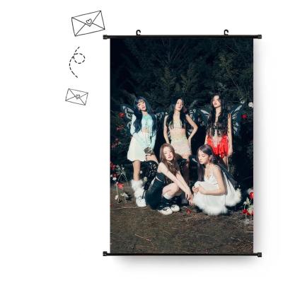 China Wholesale KPOP (G) KPOP - IDLE FEEL Queencard Photo Tapestry Fabric Poster Hanging Pictures for sale