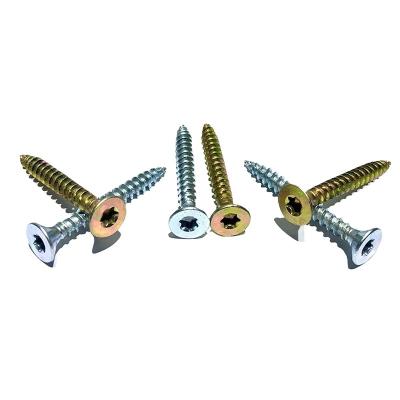 China Hot Selling Truss Csk Head Color Zinc Chipboard Torx Screws for sale