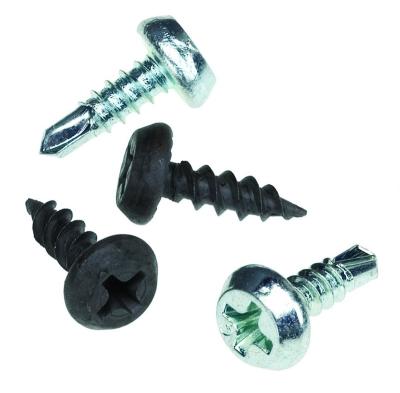 China Chinese wholesale phillip truss self-drilling and drywall screw pan head black zinc/framing pan head/white for sale