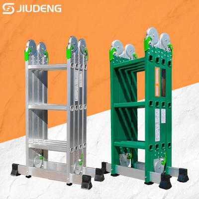 China Folding Ladders 4 Sheet / 4Runner Multifunction Aluminum Folding ladder ladders 3m 4m 5m 6m 7m 3 4 5 6 7 meter for sale